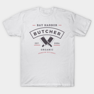 Bay Harbor Butcher Parody Logo T-Shirt