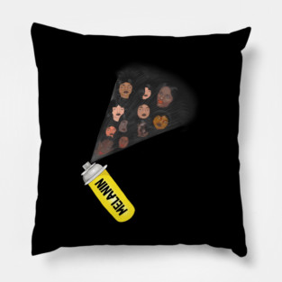 Melanin Spar, Melanin Poppin Afro Black Pirde Pillow