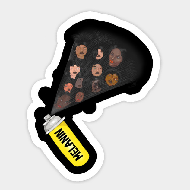 Melanin Spar, Melanin Poppin Afro Black Pirde Sticker by logiamerch