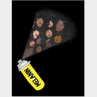 Melanin Spar, Melanin Poppin Afro Black Pirde Posters and Art