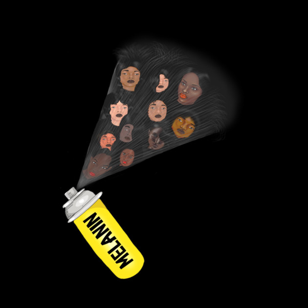 Melanin Spar, Melanin Poppin Afro Black Pirde by logiamerch