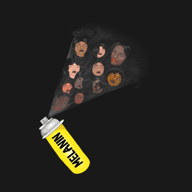 Melanin Spar, Melanin Poppin Afro Black Pirde by logiamerch