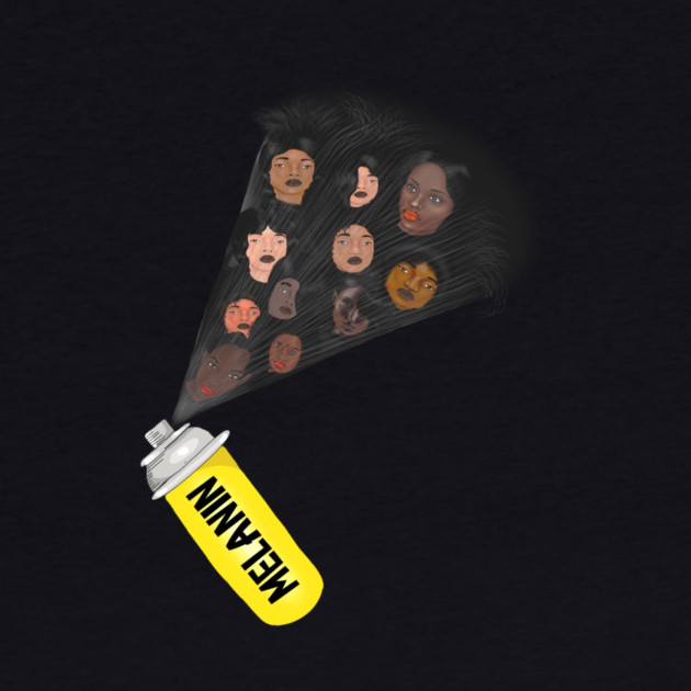 Melanin Spar, Melanin Poppin Afro Black Pirde by logiamerch