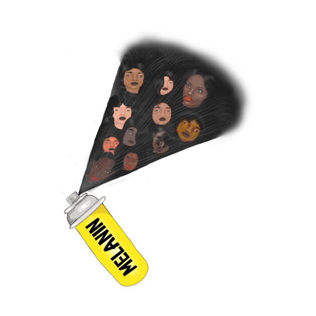 Melanin Spar, Melanin Poppin Afro Black Pirde by logiamerch