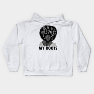 My Roots, Black African History Afro Kids Hoodie