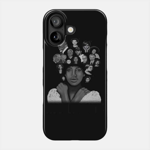 My Roots, Black African History Afro Phone Case by logiamerch