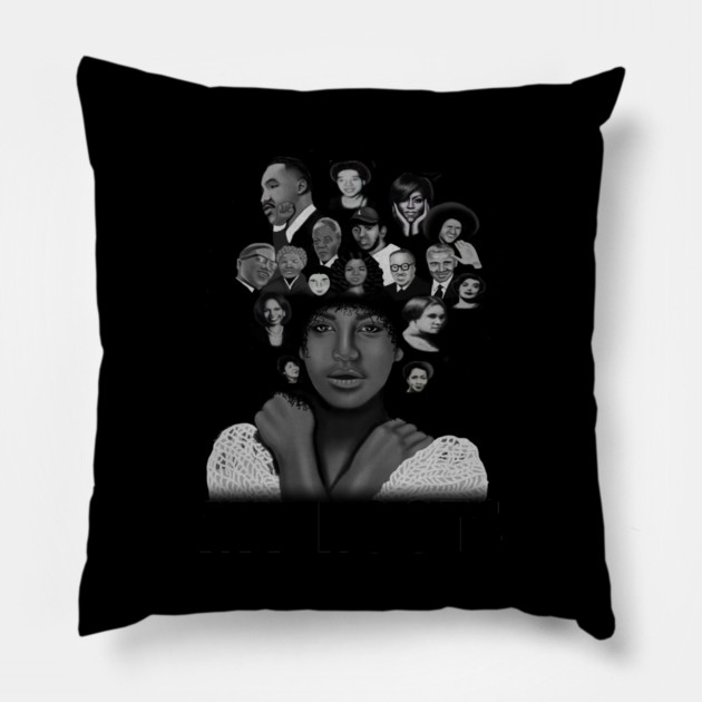 My Roots, Black African History Afro Pillow by logiamerch