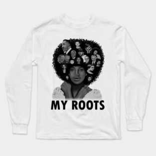 My Roots, Black African History Afro Long Sleeve T-Shirt
