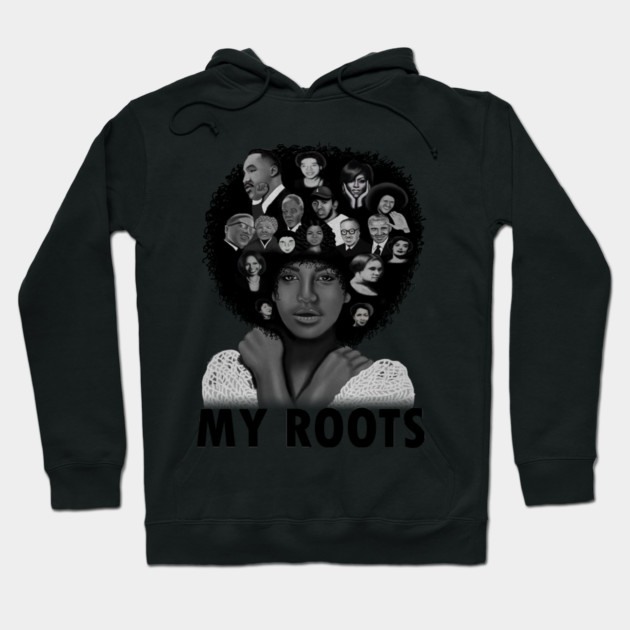 My Roots, Black African History Afro Hoodie by logiamerch