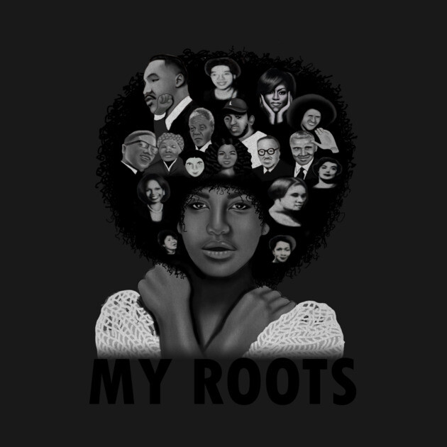 My Roots, Black African History Afro by logiamerch