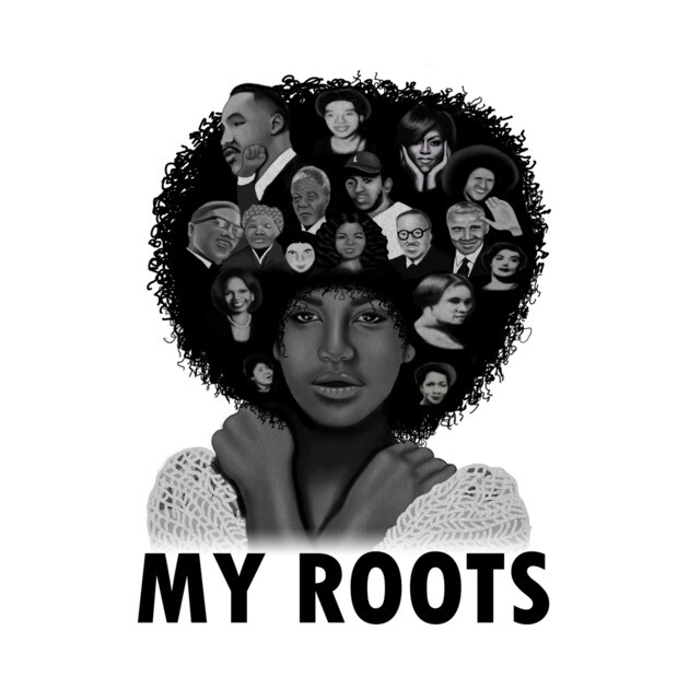 My Roots, Black African History Afro by logiamerch
