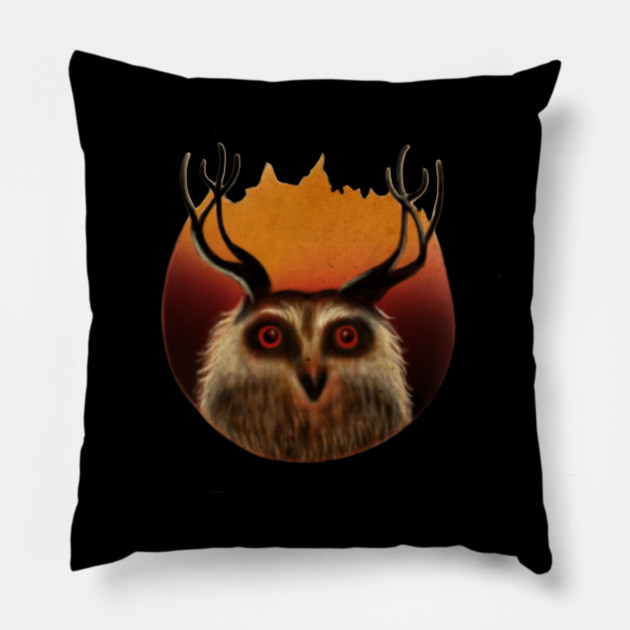 Owl Deer, Animal Pillow by logiamerch