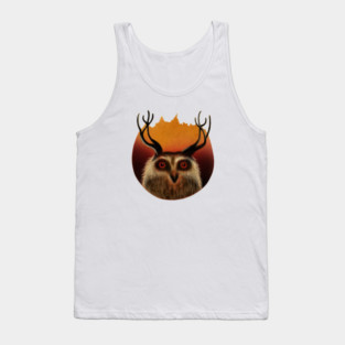 Owl Deer, Animal Tank Top