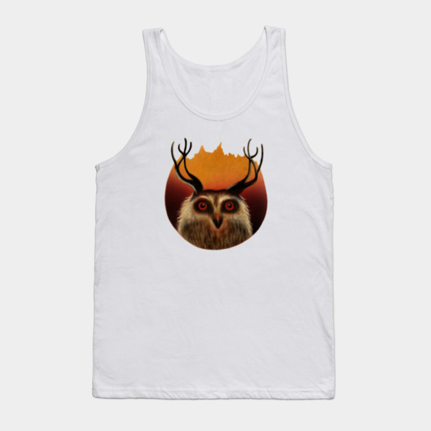 Owl Deer, Animal Tank Top by logiamerch