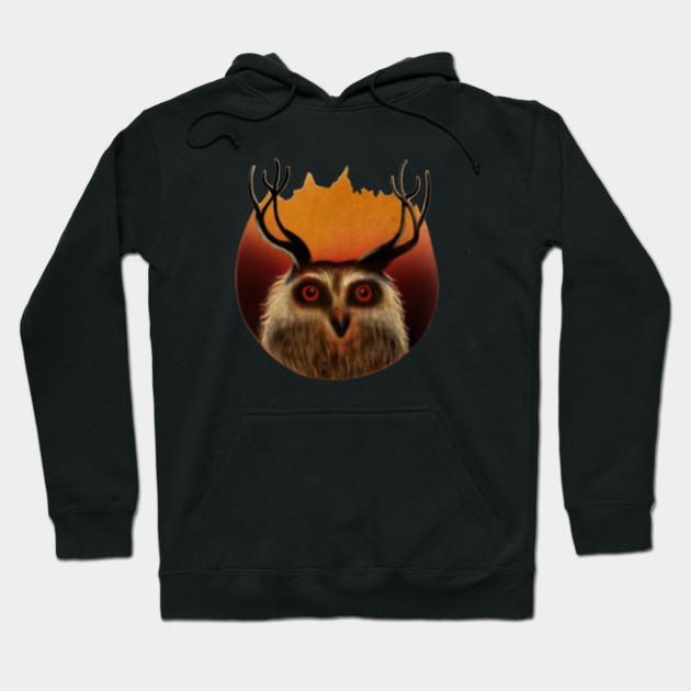 Owl Deer, Animal Hoodie by logiamerch