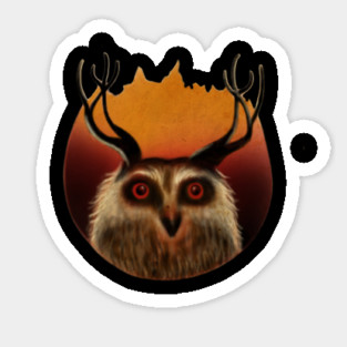 Owl Deer, Animal Sticker