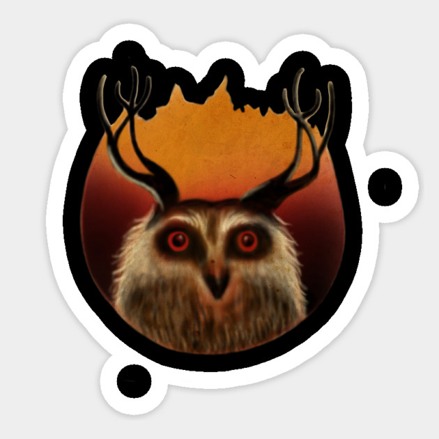 Owl Deer, Animal Sticker by logiamerch