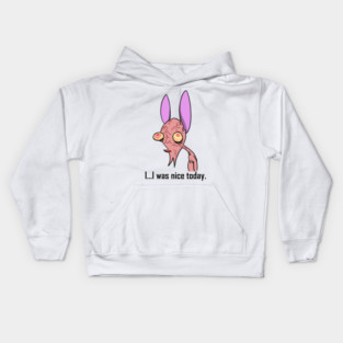 Ren and Stimpy I was nice today Kids Hoodie