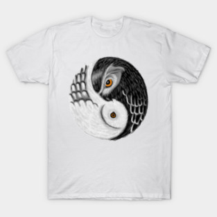 Owl Yin Yang, Love Owls, Zen Meditation T-Shirt
