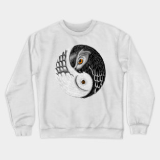 Owl Yin Yang, Love Owls, Zen Meditation Crewneck Sweatshirt