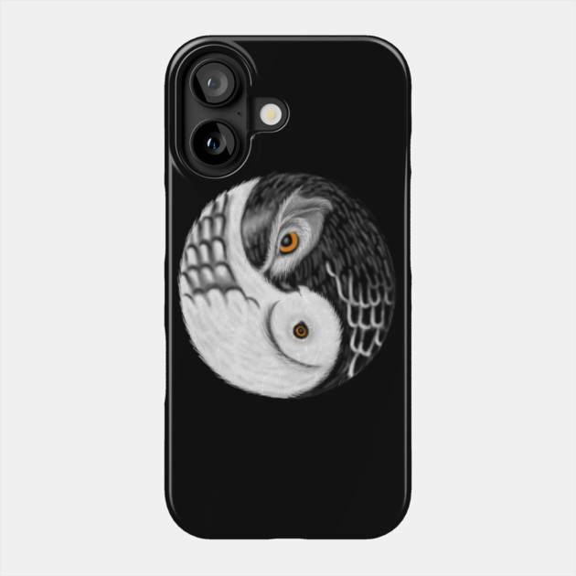 Owl Yin Yang, Love Owls, Zen Meditation Phone Case by logiamerch