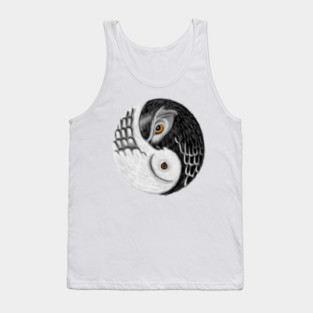 Owl Yin Yang, Love Owls, Zen Meditation Tank Top