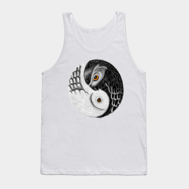 Owl Yin Yang, Love Owls, Zen Meditation Tank Top by logiamerch