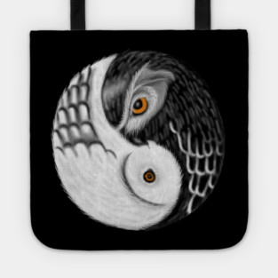 Owl Yin Yang, Love Owls, Zen Meditation Tote