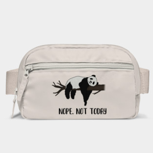 Lazy Day, Nope not today, Funny Panda Bag