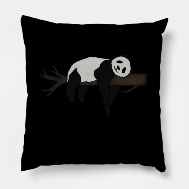 Lazy Day, Nope not today, Funny Panda Pillow by logiamerch
