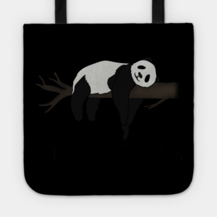 Lazy Day, Nope not today, Funny Panda Tote