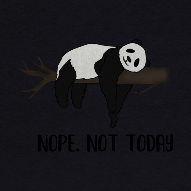 Lazy Day, Nope not today, Funny Panda by logiamerch