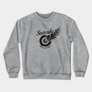 Satoshi Motorcycle Club (light) Crewneck Sweatshirt