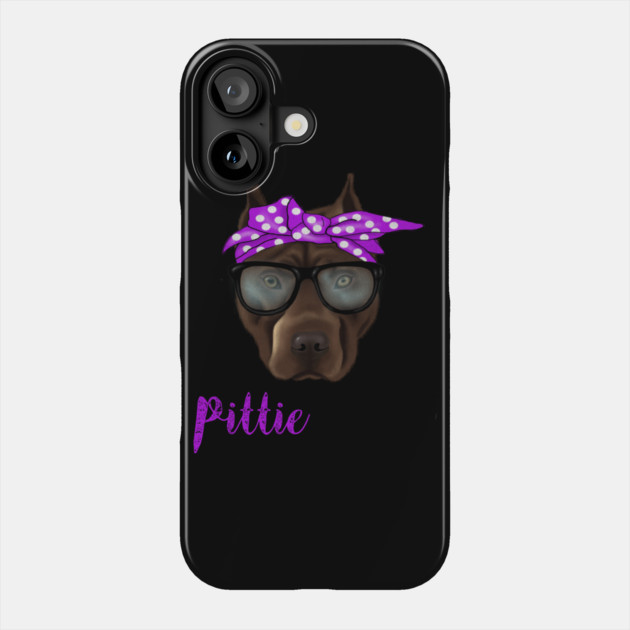 Pittie Mom, Pitbull Lover Phone Case by logiamerch