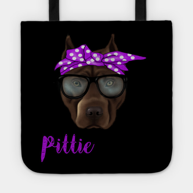 Pittie Mom, Pitbull Lover Tote by logiamerch