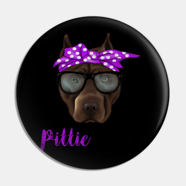 Pittie Mom, Pitbull Lover Pin by logiamerch