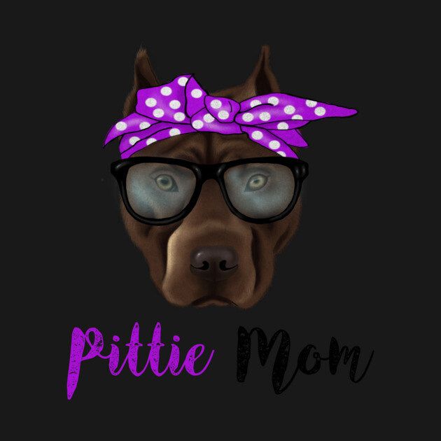 Pittie Mom, Pitbull Lover by logiamerch