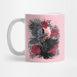 Raven Yin Yang Mug