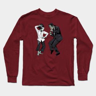 Pulp Frankenstein Halloween Long Sleeve T-Shirt