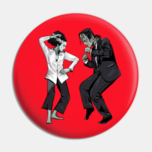 Pulp Frankenstein Halloween Pin