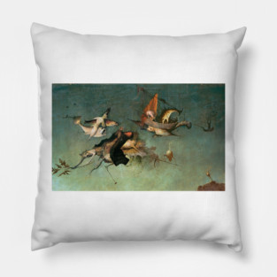 The Temptation of Saint Anthony detail - Hieronymus Bosch Pillow