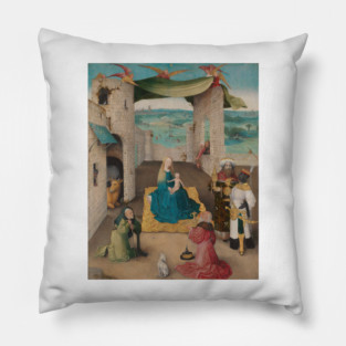 Adoration of the Magi - Hieronymus Bosch Pillow