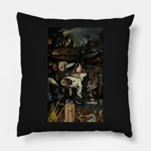 Hell, The Garden of Earthly Delights - Hieronymus Bosch Pillow