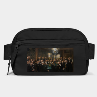 Peder Severin Krøyer's - A meeting in the Royal Danish Academy of Sciences and Letters Bag