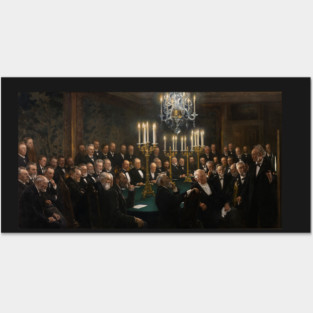 Peder Severin Krøyer's - A meeting in the Royal Danish Academy of Sciences and Letters Posters and Art