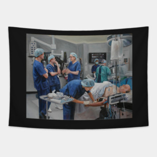 The Da Vinci - Oil Painting  by Adelaide Artist Avril Thomas Tapestry