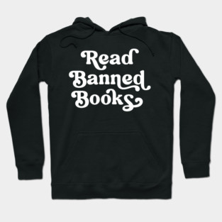 Read Banned Books Retro Lettering Hoodie