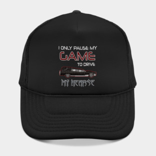 Hearse Driver Funeral Director Video Gamer Saying Hat