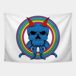 grim reaper octopus colorforms Tapestry