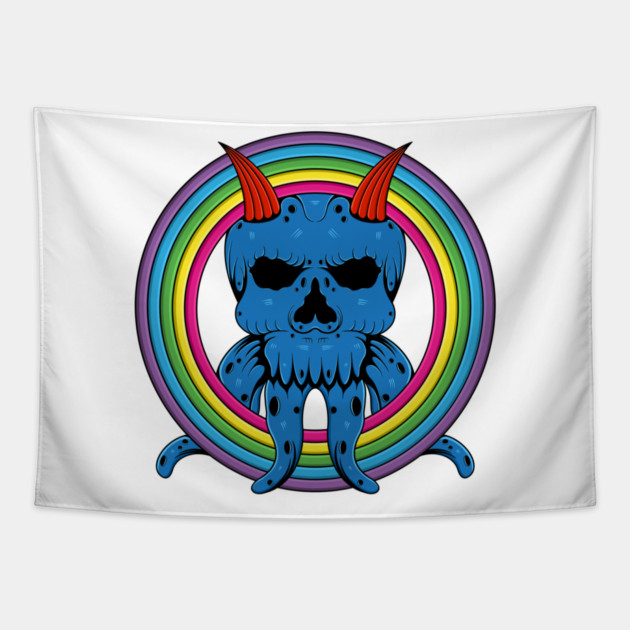 grim reaper octopus colorforms Tapestry by rolingt